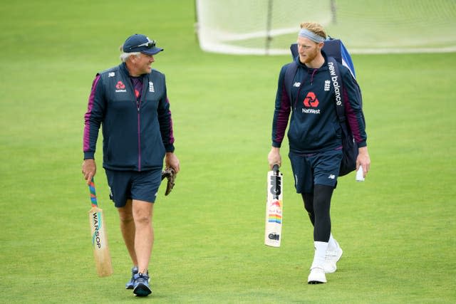 Ben Stokes, right, and England coach Chris Silverwood have been called into action