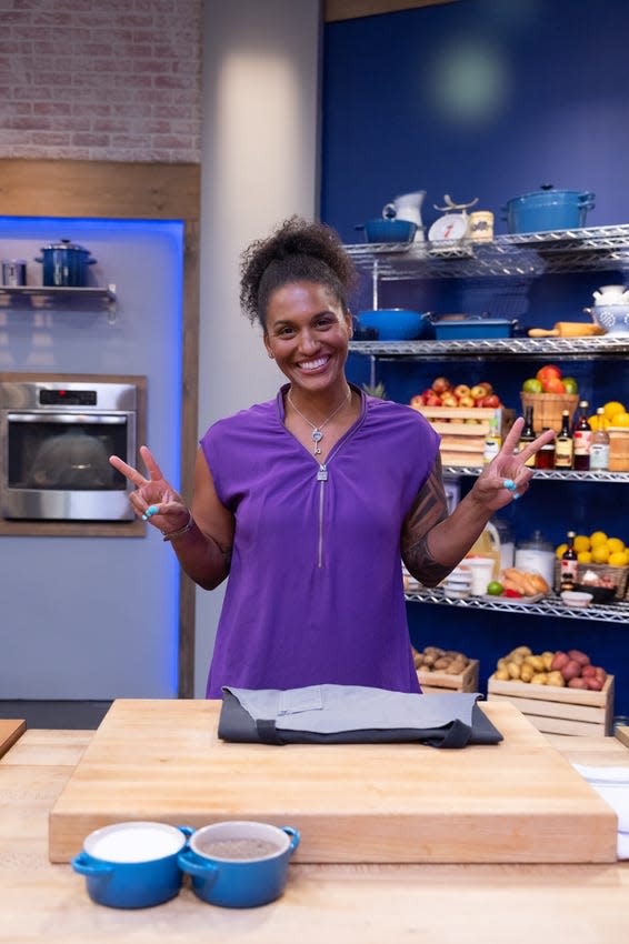 Akron's Micaela Minner competes on Season 27 of "Worst Cooks in America: Spoiled Rotten."