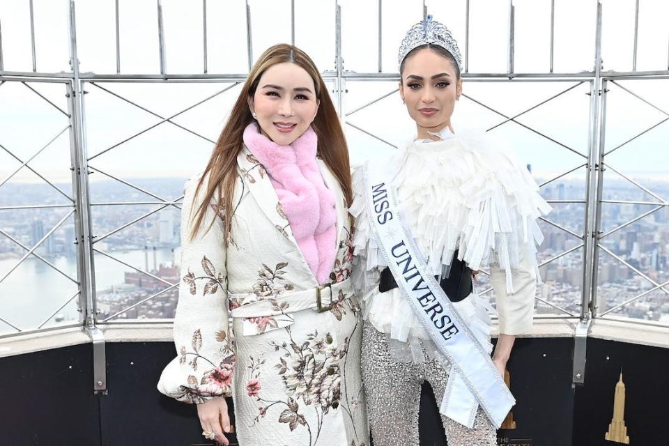 Anne Jakrajutatip with Miss Universe R'Bonney Gabriel