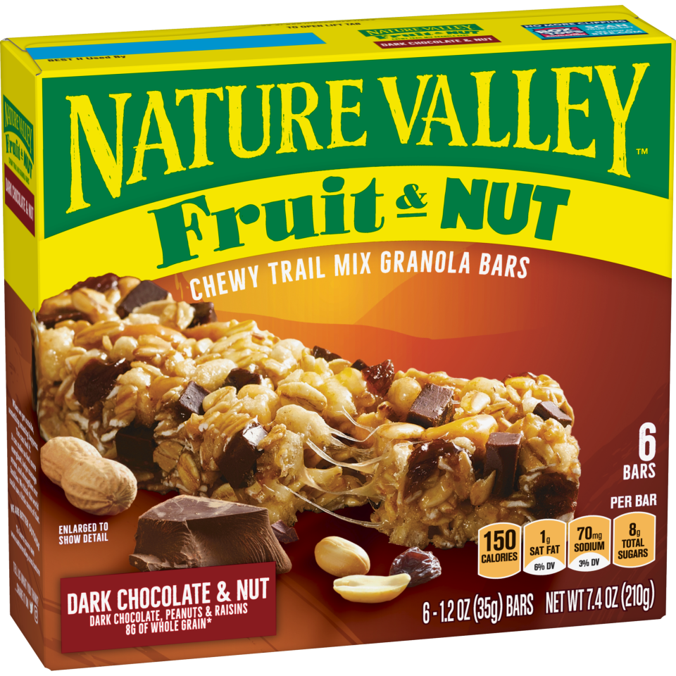 Nature Valley Dark Chocolate & Nut Chewy Trail Mix Granola Bars