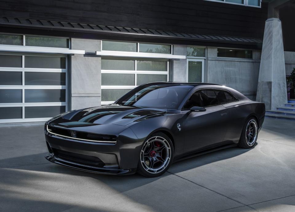 the future of electrified muscle dodge charger daytona srt concept