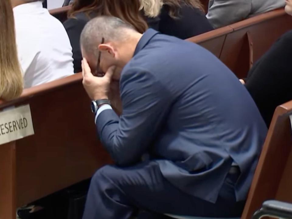 A family member of a victim reacts at the verdict readout for Parkland school shooter Nikolas Cruz (Screenshot / YouTube / Law & Crime)