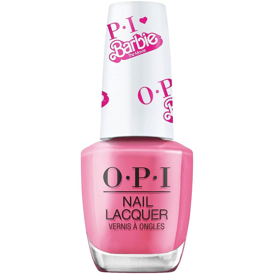 hot pink bottle of nail polish