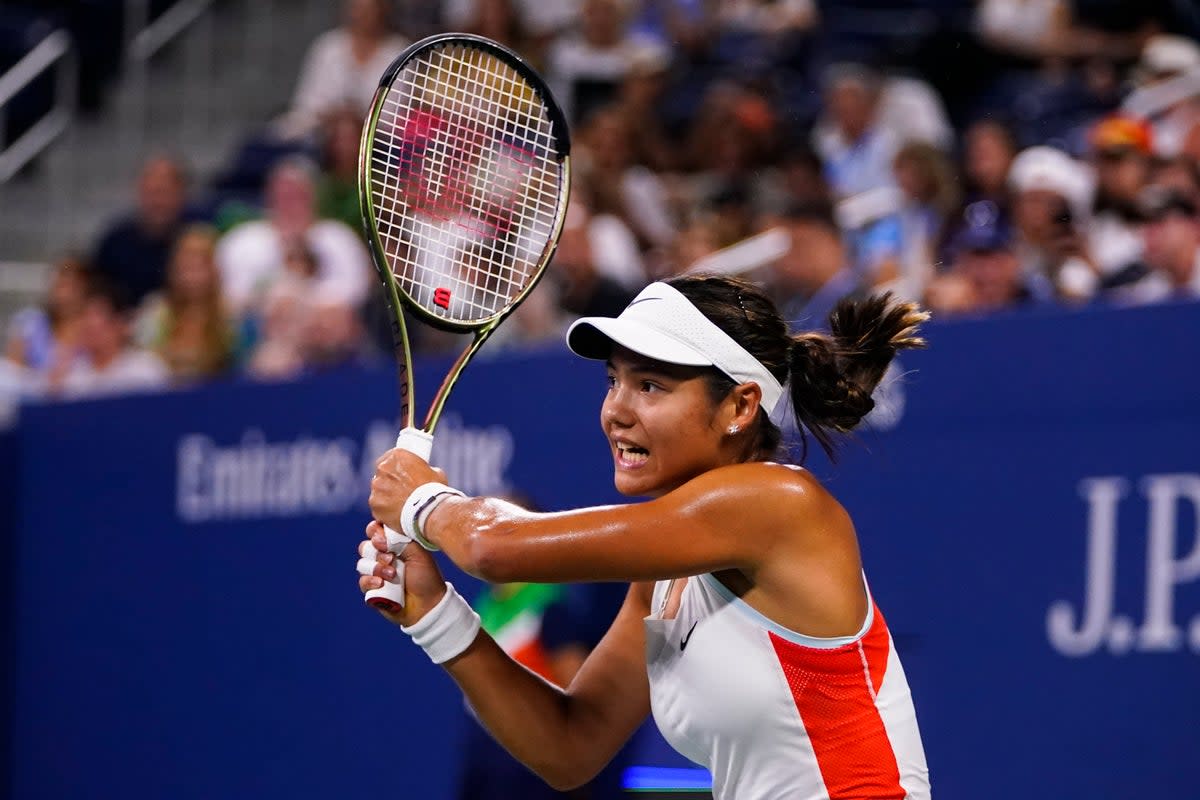 Emma Raducanu was beaten by Alize Cornet (Frank Franklin II/AP) (AP)