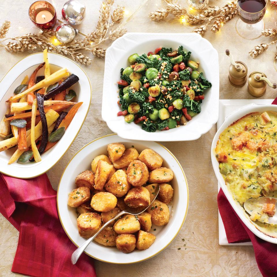 best christmas side dishes prosecco and honey roasted roots