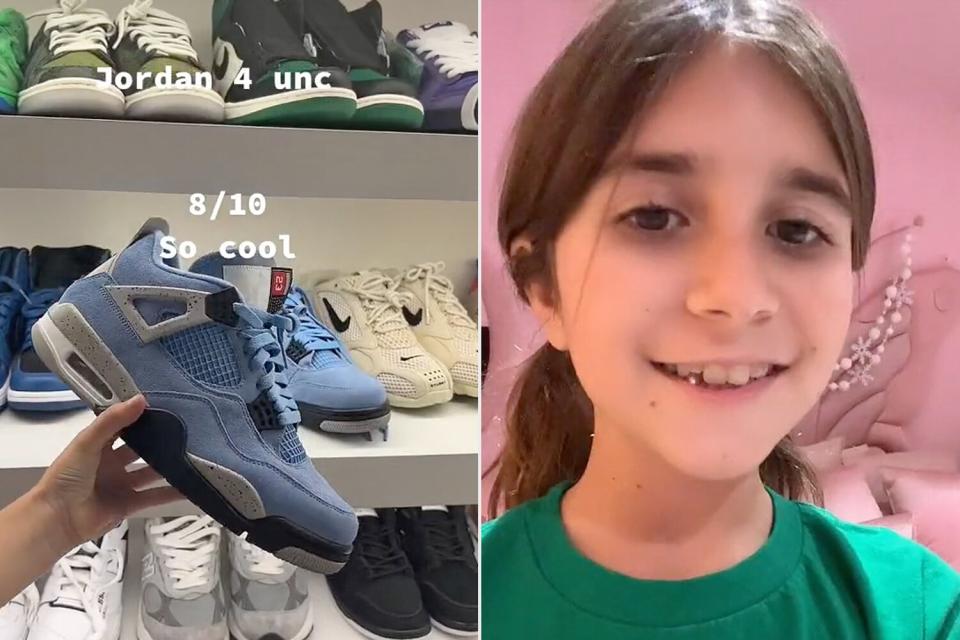 Penelope Disick évalue les baskets de Mason