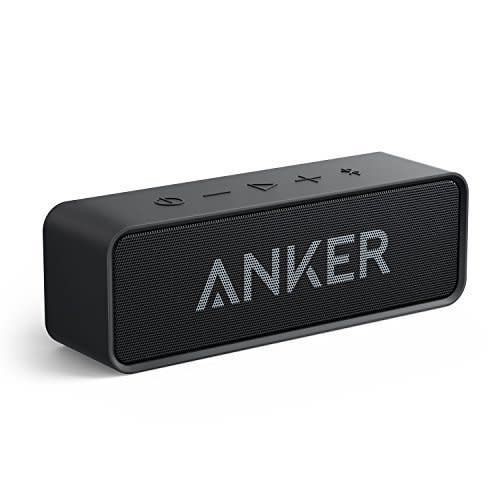 Anker SoundCore Bluetooth Speaker with 24-Hour Playtime, 66-Foot Bluetooth Range & Built-in Mic, Dual-Driver Portable Wireless Speaker with Low Harmonic Distortion and Superior Sound - Black (Amazon) (Amazon / Amazon)