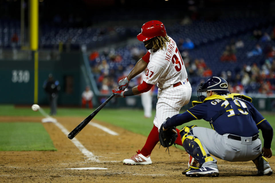 Philadelphia Phillies outfielder Odubel Herrera was arrested for simple assault Monday following an alleged domestic violence incident.