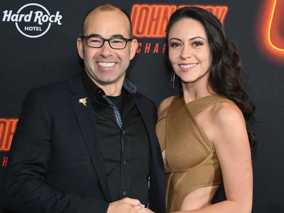 <p>ANGELA WEISS / AFP</p> James Murray and Melyssa Davies at the "John Wick: Chapter 4" special screening in New York on March 15, 2023.