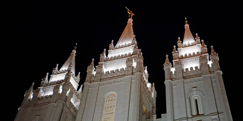The Church of Jesus Christ of Latter-Day Saints, historic Mormon Salt Lake Temple is shown here on December 17, 2019 in Salt Lake City, Utah. A inside whistle blower has alleged the Mormon Church misled members on how a $100 billion investment fund was used.