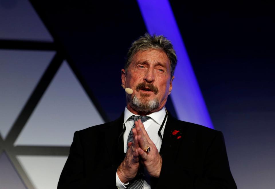 Bitcoin price, John McAfee