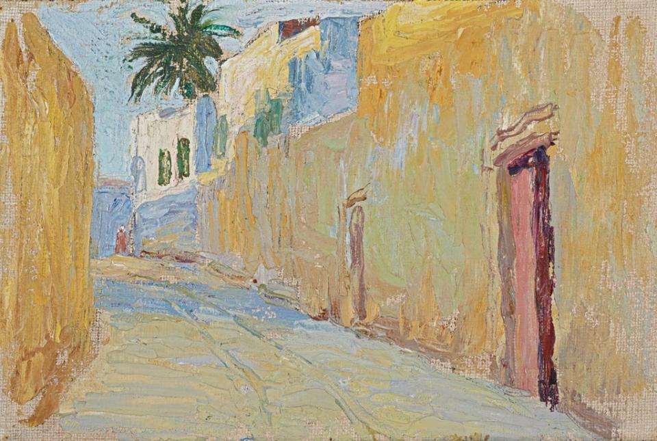 Gasse in Tunis: Münter, 1905 (VG Bild-Kunst, Bonn 2020)