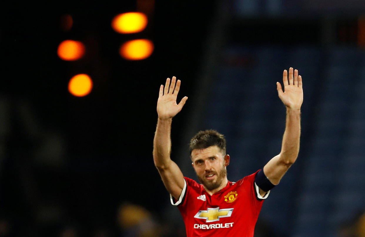 Michael Carrick got a late call to replace the ill Paul Pogba in the Manchester United midfield in the 2-0 win at Huddersfield.