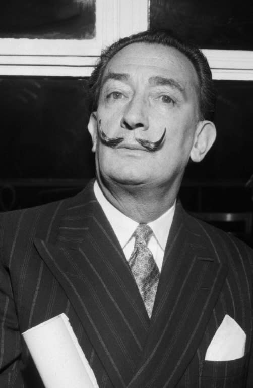 This file photo taken on November 21, 1958 shows Spanish artist Salvador Dali in Paris