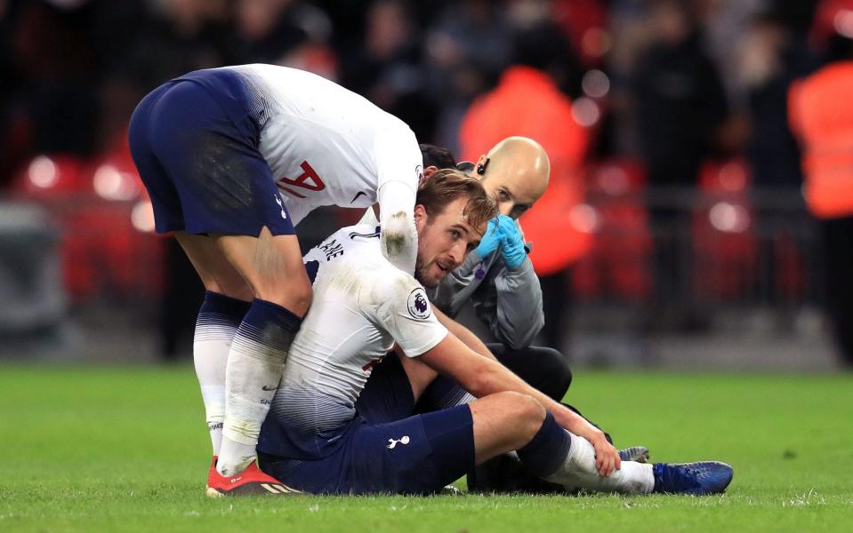 Harry Kane picked up an ankle injury against Manchester United - PA