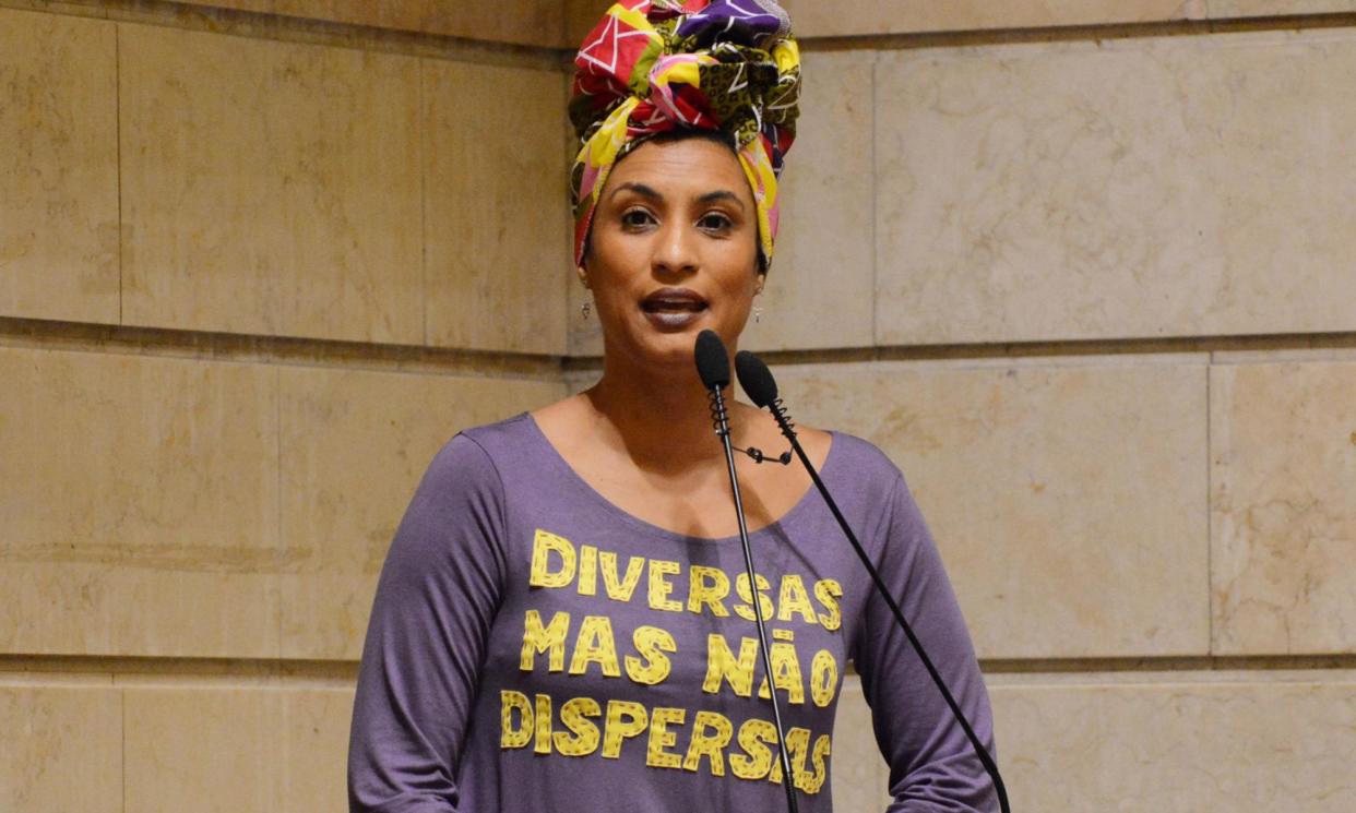 <span>Marielle Franco earned a reputation as a courageous defender of Brazil’s minorities and a campaigner against police violence.</span><span>Photograph: Mario Vasconcellos/AFP/Getty Images</span>