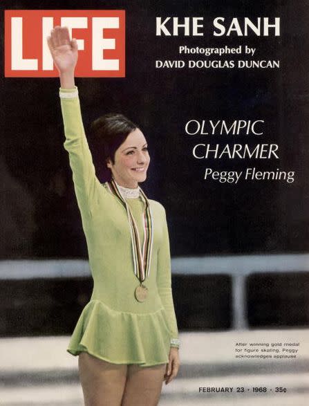 Fleming was a three-time World Champ and took the gold in the 1968 Olympics in Grenoble, France -- the only gold the U.S. won in the games that year. Fleming was arguably the U.S.' first bonafide skating celeb to emerge from figure skating in the U.S. 