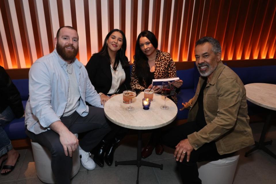 Arthur Greenwood, Ana Morales, Lorena Cisneros, and Salomón Huerta at TheWrapBook Launch Party 2024