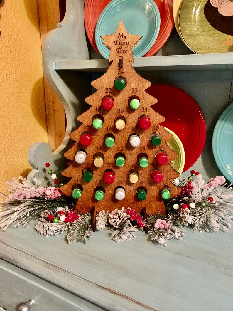 6) Tipsy Tree DIY Advent Calendar