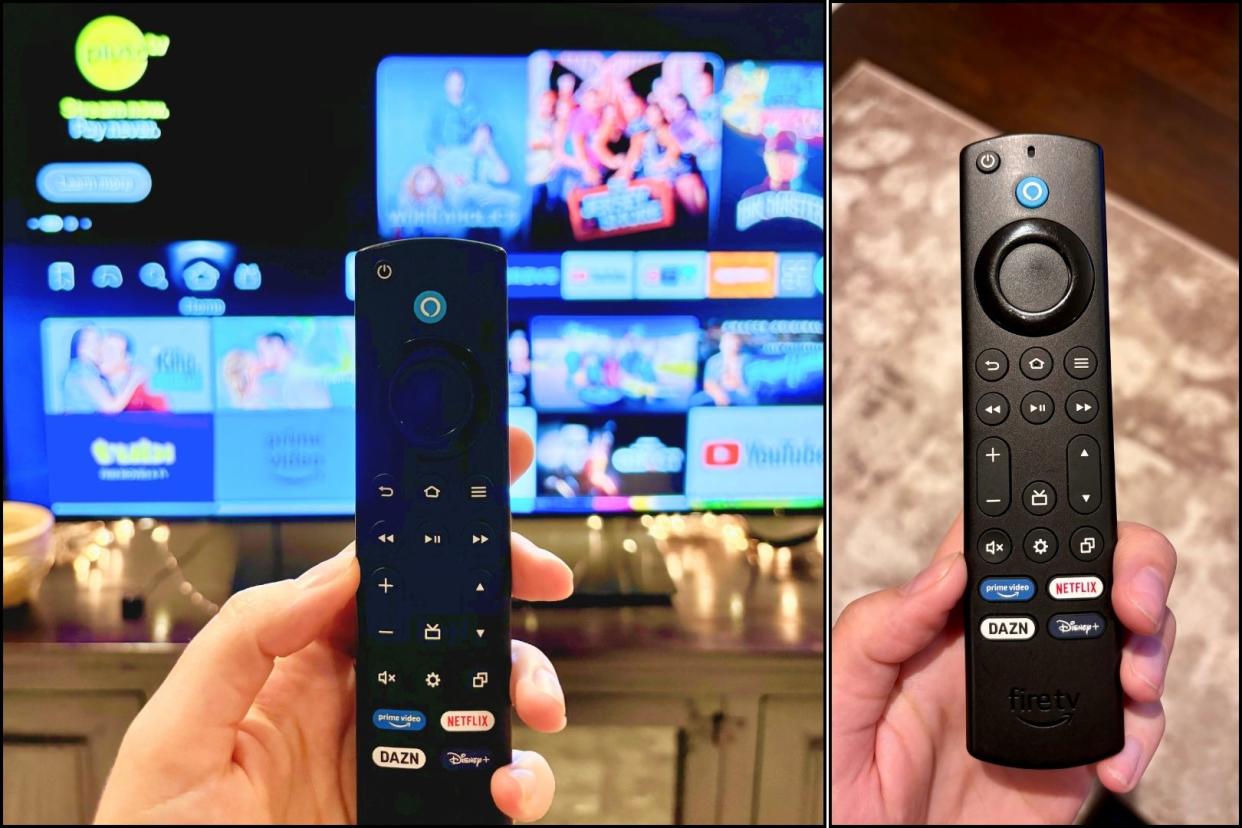 someone holding the amazon fire tv stick 