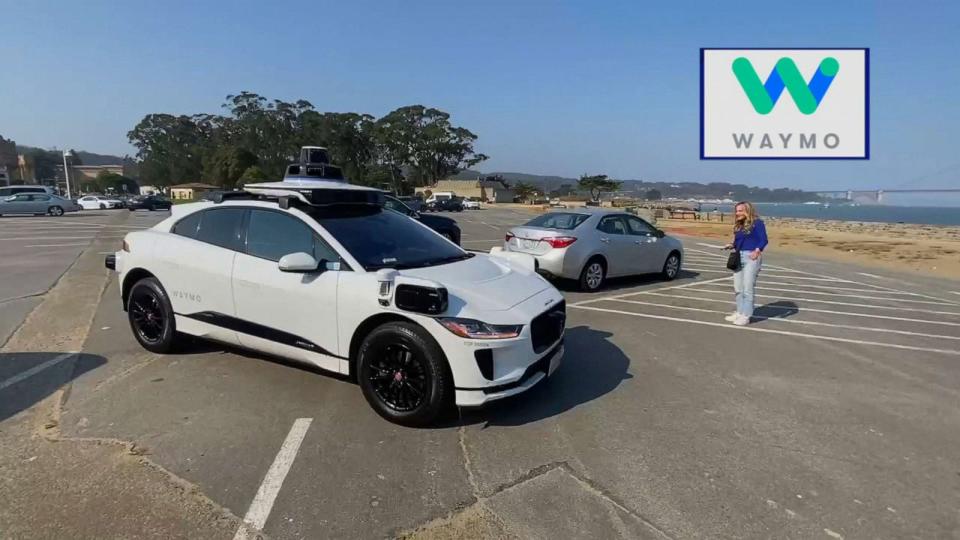 PHOTO: ABC News' Becky Worley tried two different self-driving taxi services already in use in San Francisco. (ABC News)