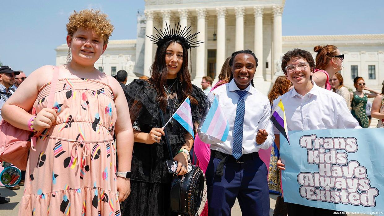 Attendees at trans prom