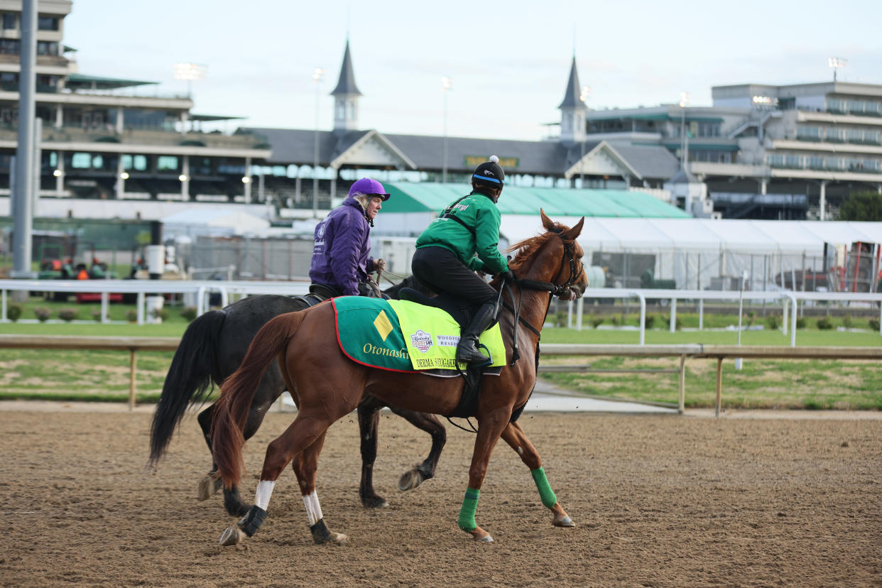 Derma Sotogake is one of 20 horses scheduled to line up for the Kentucky Derby this Saturday. (Andy Lyons/Getty Images)