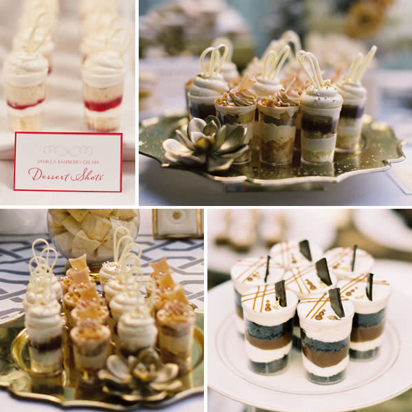 bridal guide wedding cake alternatives dessert shots