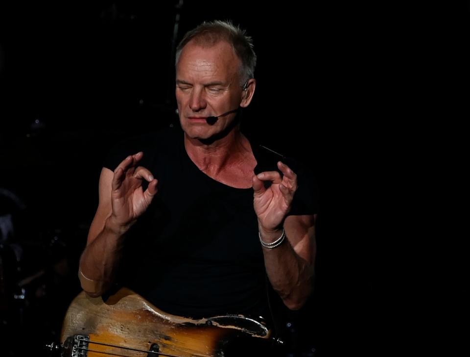 Sting performs during his My Songs tour at the Ascend Amphitheater on May 18 in Nashville, Tenn.