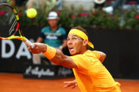 Tennis - ATP World Tour Masters 1000 - Italian Open - Foro Italico, Rome, Italy - May 20, 2018 Spain's Rafael Nadal in action during the final against Germany's Alexander Zverev REUTERS/Tony Gentile