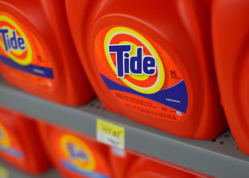 FILE PHOTO: Tide laundry detergent is shown on display in Compton, California