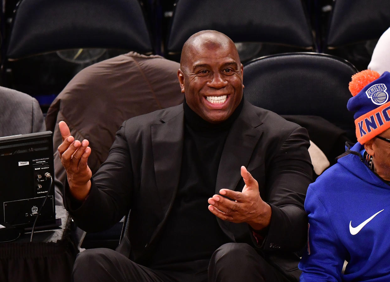 Magic Johnson remains unsure what the fuss is about. (Getty)