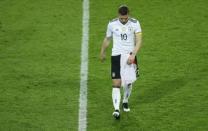 Football Soccer - Germany v England - International Friendly - Signal-Iduna-Park, Dortmund, Germany - 22/3/17 Germany's Lukas Podolski after his final appearance for his country Action Images via Reuters / Carl Recine Livepic