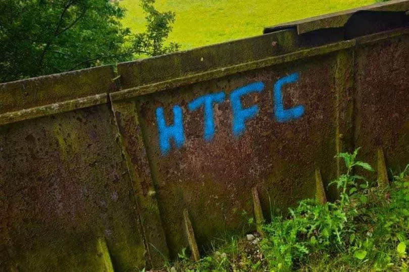 'HTFC' graffiti at Kirklees Light Railway, near Skelmanthorpe -Credit:Whistlestop Valley