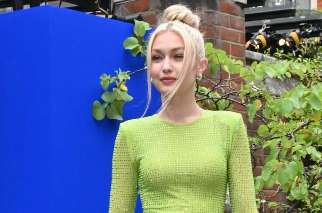 Gigi Hadid Accessorized the Sparkliest Dress With the Tiniest