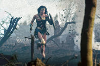 <p>As Marvel continues to make excuses as to why there are no plans for a Black Widow movie (and only announced Brie Larson as Captain Marvel in 2016), DC burst out of the gate with <em>Wonder Woman</em>, featuring Gal Gadot in the star-making role and director Patty Jenkins leading the film to box office and critical success. It became the third-highest-grossing domestic release for Warner Bros. and the <a rel="nofollow" href="https://www.yahoo.com/entertainment/wonder-woman-crosses-400-million-domestic-box-office-160055626.html" data-ylk="slk:highest-grossing film;elm:context_link;itc:0;sec:content-canvas;outcm:mb_qualified_link;_E:mb_qualified_link;ct:story;" class="link  yahoo-link">highest-grossing film</a> for a female director, it inspired the <a rel="nofollow" href="https://www.yahoo.com/entertainment/wonder-woman-pennywise-top-movie-inspired-halloween-costumes-2017-134705595.html" data-ylk="slk:most popular Halloween costume;elm:context_link;itc:0;sec:content-canvas;outcm:mb_qualified_link;_E:mb_qualified_link;ct:story;" class="link  yahoo-link">most popular Halloween costume</a> alongside Pennywise the Clown, and it became 2017’s <a rel="nofollow" href="https://www.yahoo.com/entertainment/wonder-woman-2017-most-tweeted-movie-161237052.html" data-ylk="slk:most tweeted-about movie;elm:context_link;itc:0;sec:content-canvas;outcm:mb_qualified_link;_E:mb_qualified_link;ct:story;" class="link  yahoo-link">most tweeted-about movie</a> as well as one of <a rel="nofollow" href="https://www.yahoo.com/entertainment/afi-top-10-movies-2017-213146967.html" data-ylk="slk:AFI’s top 10 films;elm:context_link;itc:0;sec:content-canvas;outcm:mb_qualified_link;_E:mb_qualified_link;ct:story;" class="link  yahoo-link">AFI’s top 10 films</a> of 2017. It also catapulted Jenkins into the role of the <a rel="nofollow" href="https://www.yahoo.com/entertainment/official-patty-jenkins-closes-deal-direct-wonder-woman-sequel-183640471.html" data-ylk="slk:highest-earning woman;elm:context_link;itc:0;sec:content-canvas;outcm:mb_qualified_link;_E:mb_qualified_link;ct:story;" class="link  yahoo-link">highest-earning woman</a> director for the upcoming sequel. Meanwhile, Gadot won the adoration of her peers for her astounding performance. (Photo: Everett Collection) </p>