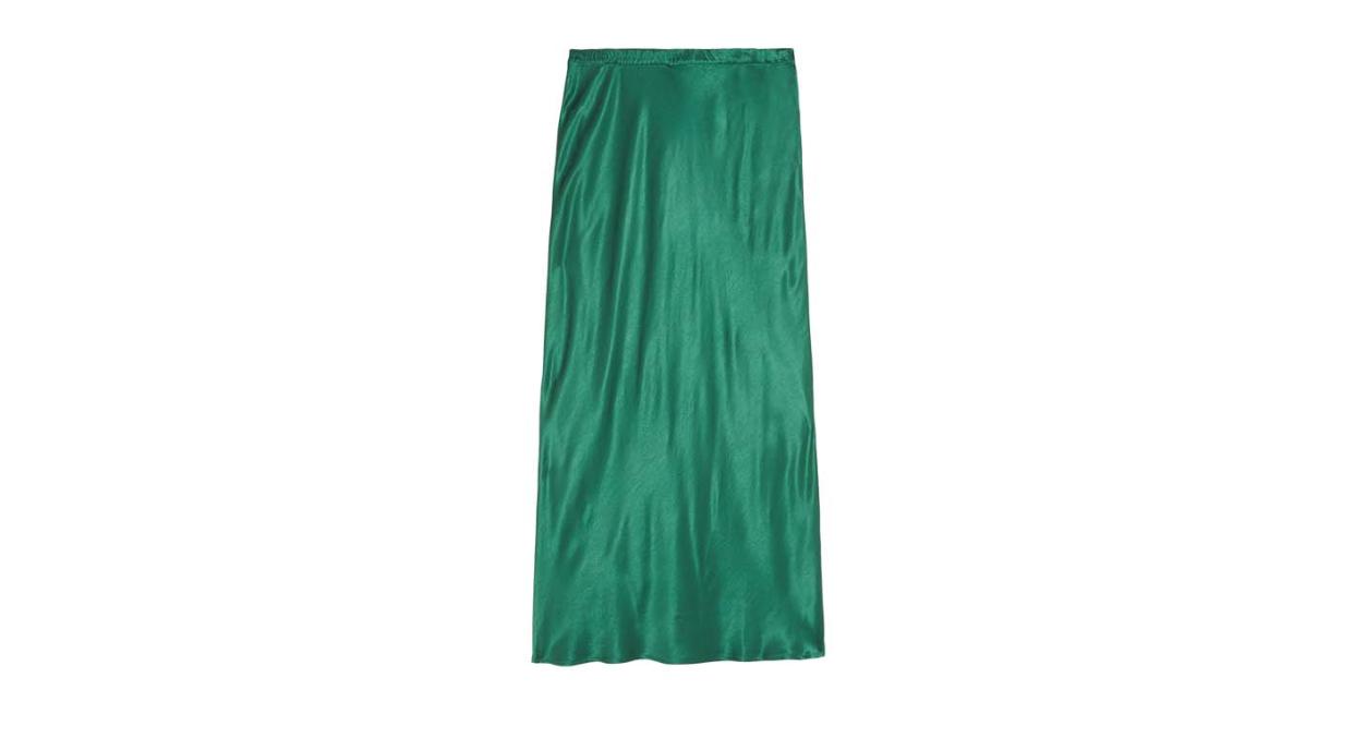 Satin Midaxi Slip Skirt