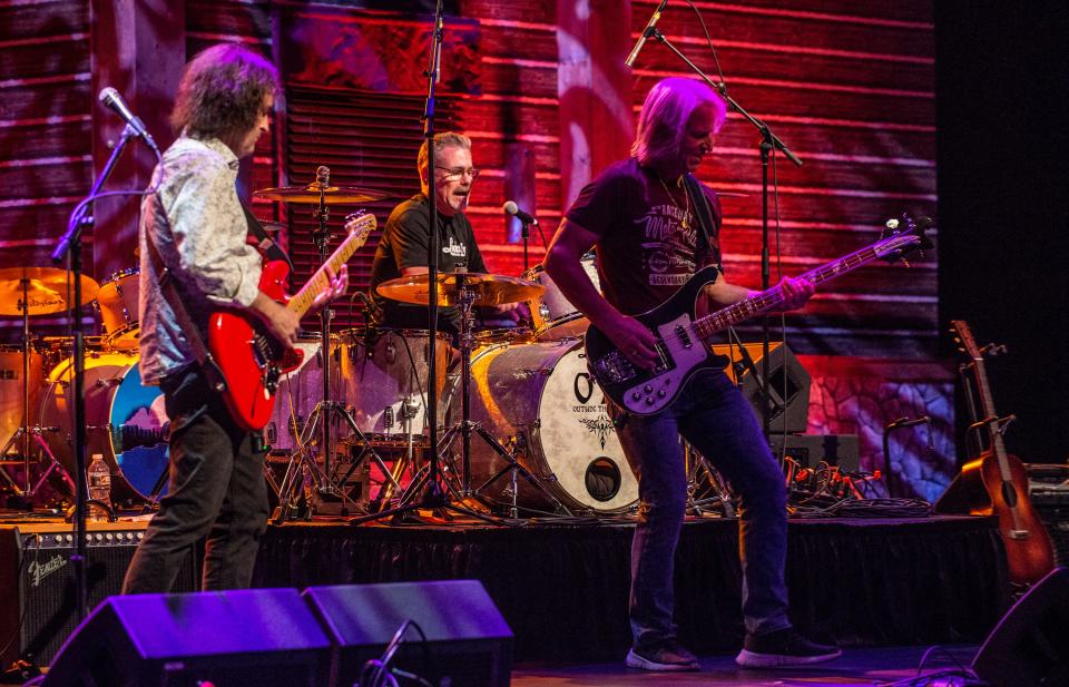 Outside the Inside (OTI) performs at River Region Review, Aug. 16, 2019, at the Montgomery Performing Arts Centre in Montgomery, Ala.