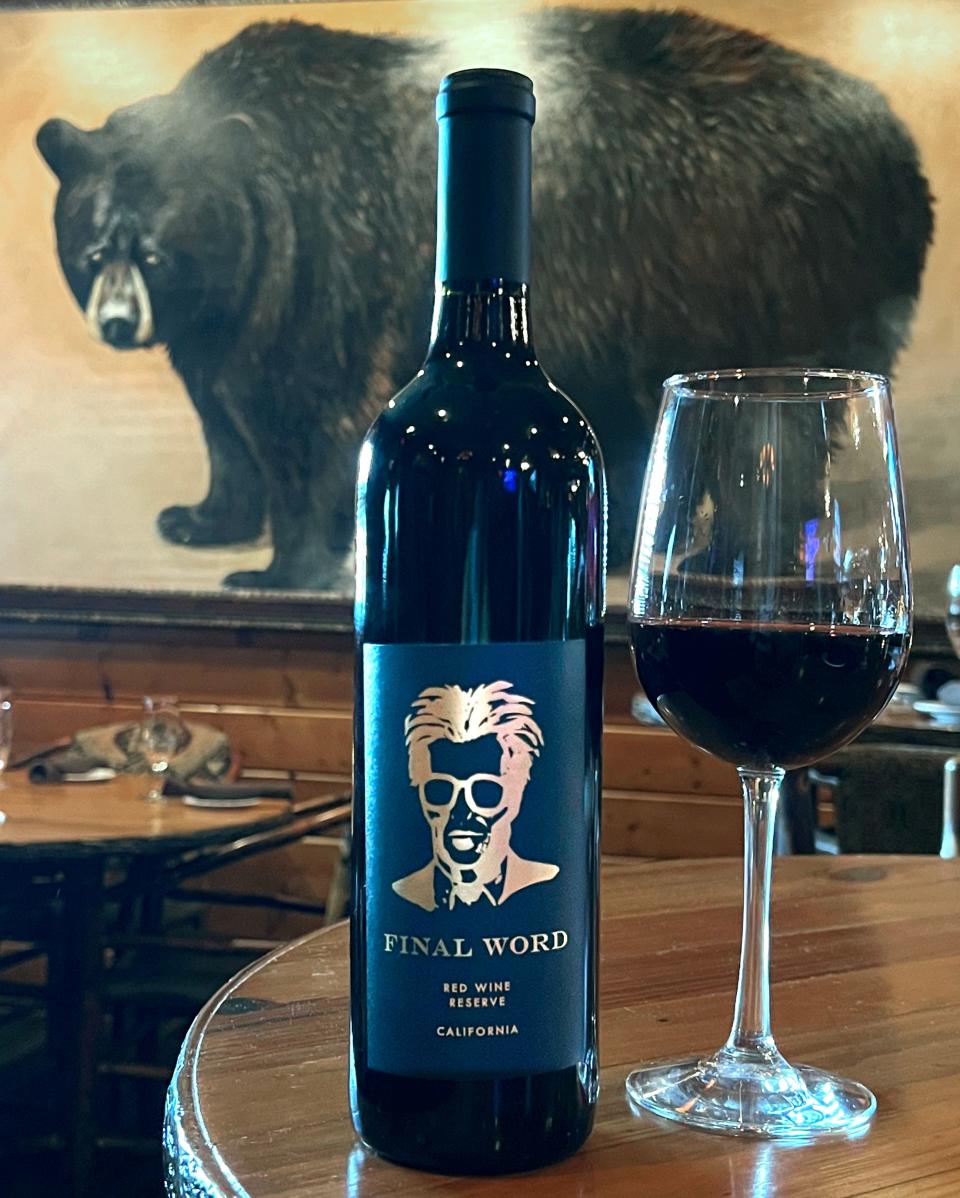 Ken Stewart's Final Word in made by O'Connell Vineyards in Napa Valley, California. This red blend is available by the glass for $18.