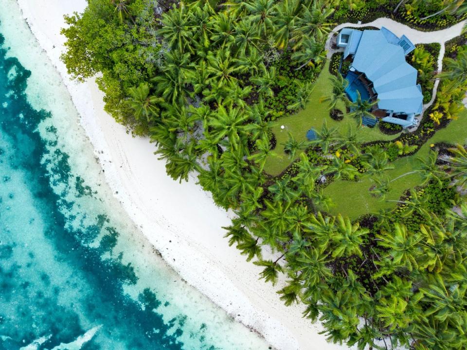 An aerial view of the new Waldorf Astoria Platte in the Seychelles (Waldorf Astoria Seychelles Platte Island)