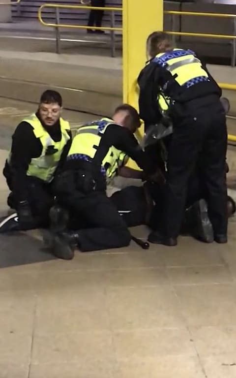 Two commuters - a man and woman in their 50s - were taken to hospital with knife injuries and a British Transport Police (BTP) officer was stabbed in the shoulder.  - Credit: Sam Clack/Press Association