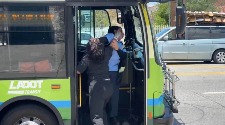Bus driver violently attacked by homeless woman in L.A.