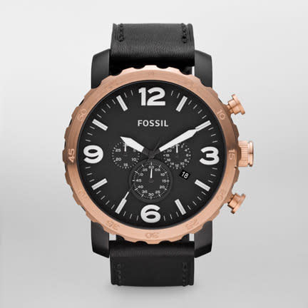 Fossil Nate Leather Watch