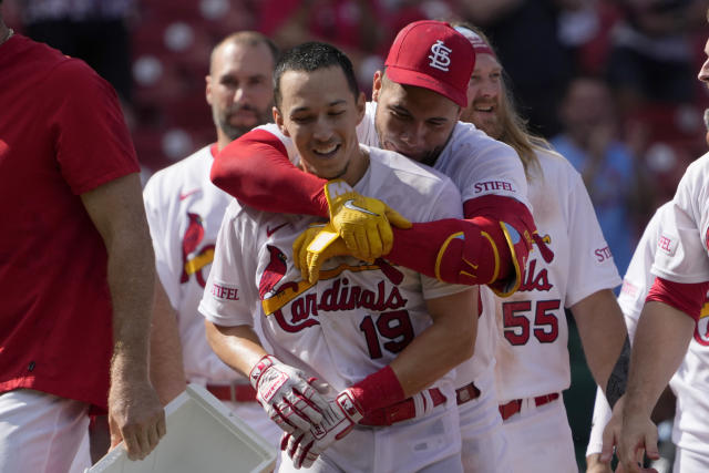 U.S. President Barack Obama gives St. Louis Cardinals Albert