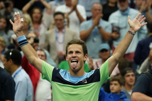 Diego Schwartzman is through to a third Grand Slam quarter-final at the US Open