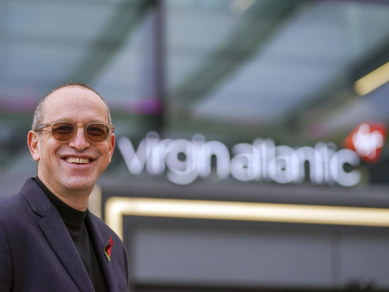 CEO of Virgin Atlantic Shai Weiss at Heathrow Airport as the US reopens its borders to UK visitors in a significant boost to the travel sector