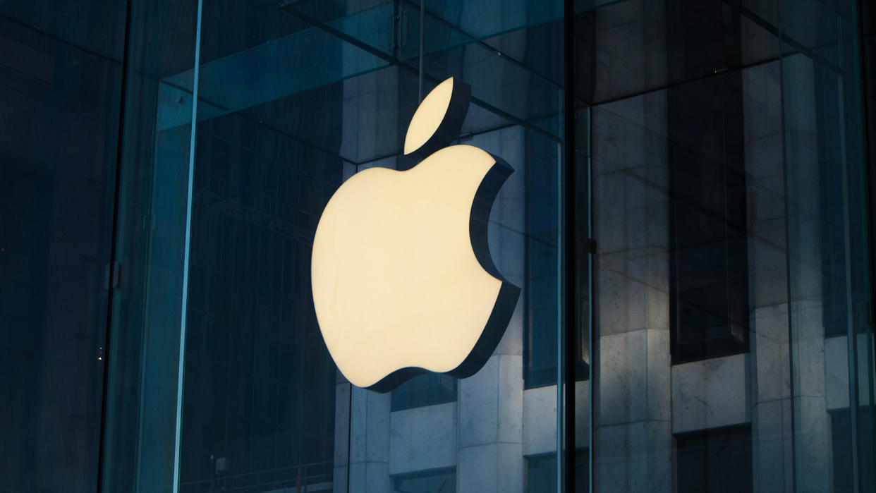  Apple logo outside an Apple Store. 