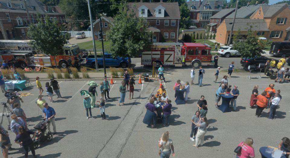 Erie Gives Day, a community-wide day of philanthropy, is celebrated at the Erie Community Foundation in Erie on Tuesday.