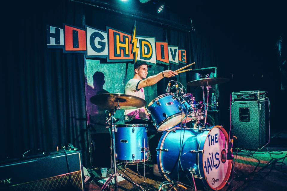 The Hails drummer Zach Levy is shown during a performance at High Dive in January 2018. The Hails will headline High Dive's final show before its closure on May 19.