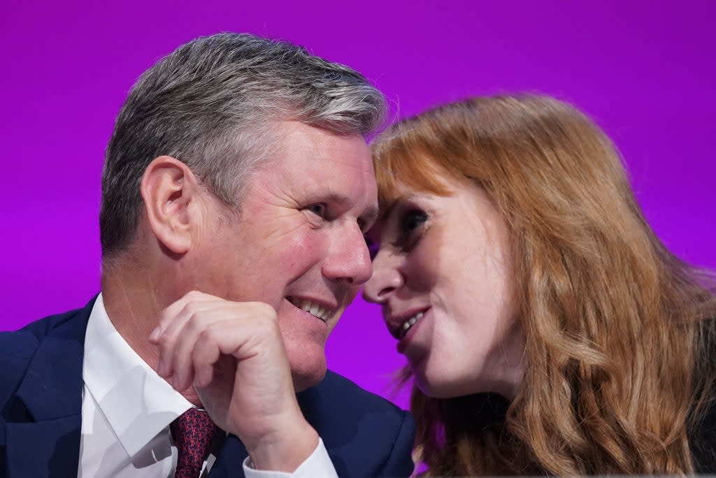 Sir Keir Starmer and Angela Rayner at the Labour Party conference in Brighton (Stefan Rousseau/PA) (PA Wire)